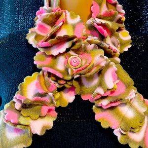 Handmade fleece scarf